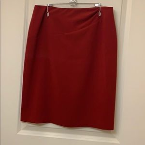 Red pencil skirt